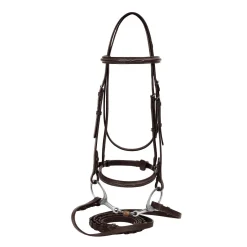 Clearance JPC EQUESTRIAN HDR Advantage Fancy Raised Snaffle Bridle with Laced Reins