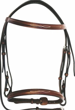 Clearance JPC EQUESTRIAN HDR Advantage Fancy Raised Snaffle Bridle with Laced Reins