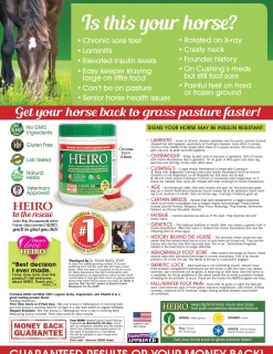 Hot RJ MATTHEWS Heiro™ Healthy Equine Insulin Rescue Organical