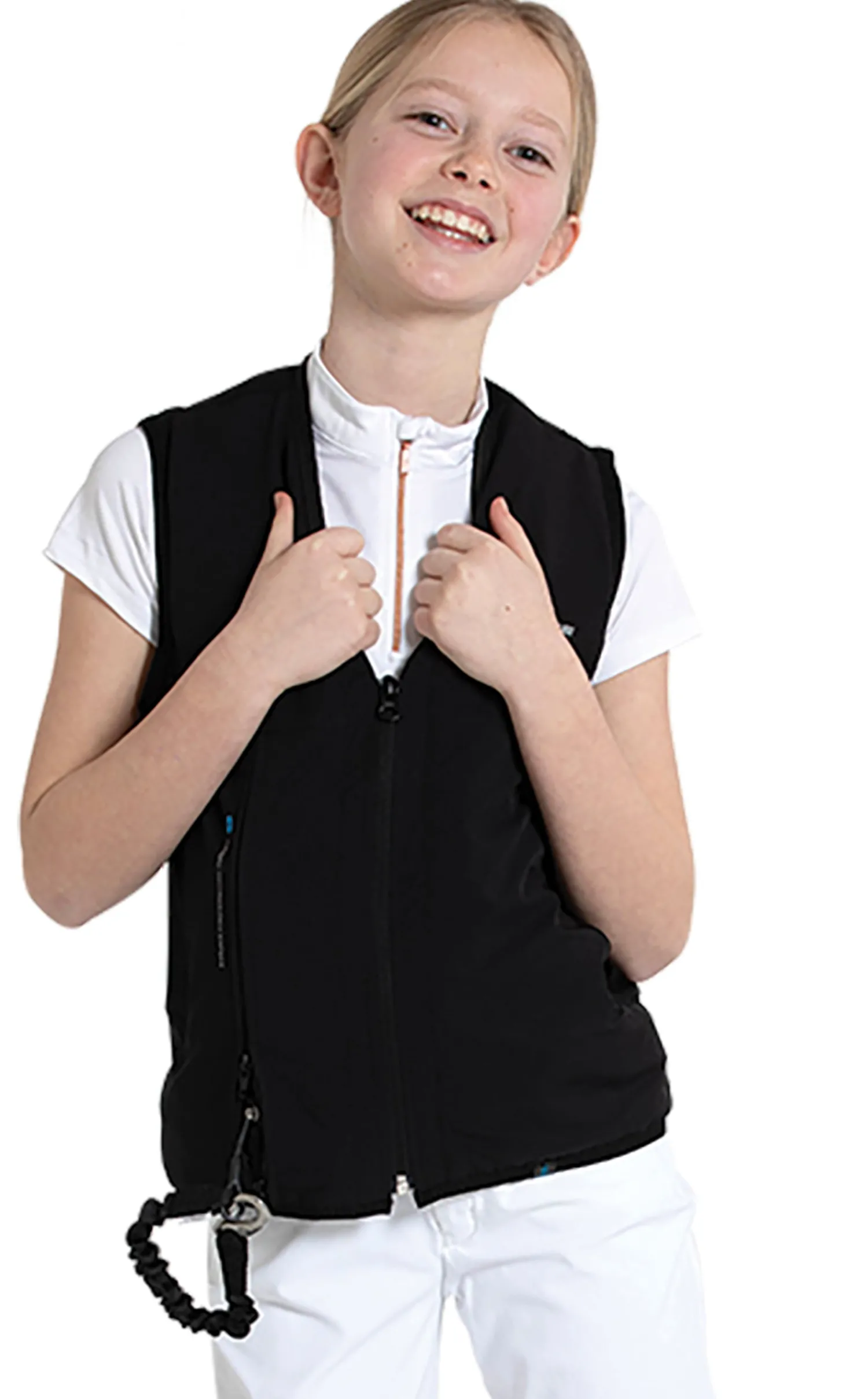 Outlet HANSEN DISTRIBUTION Helite Children’s Zip’In 2 Airbag Vest Black