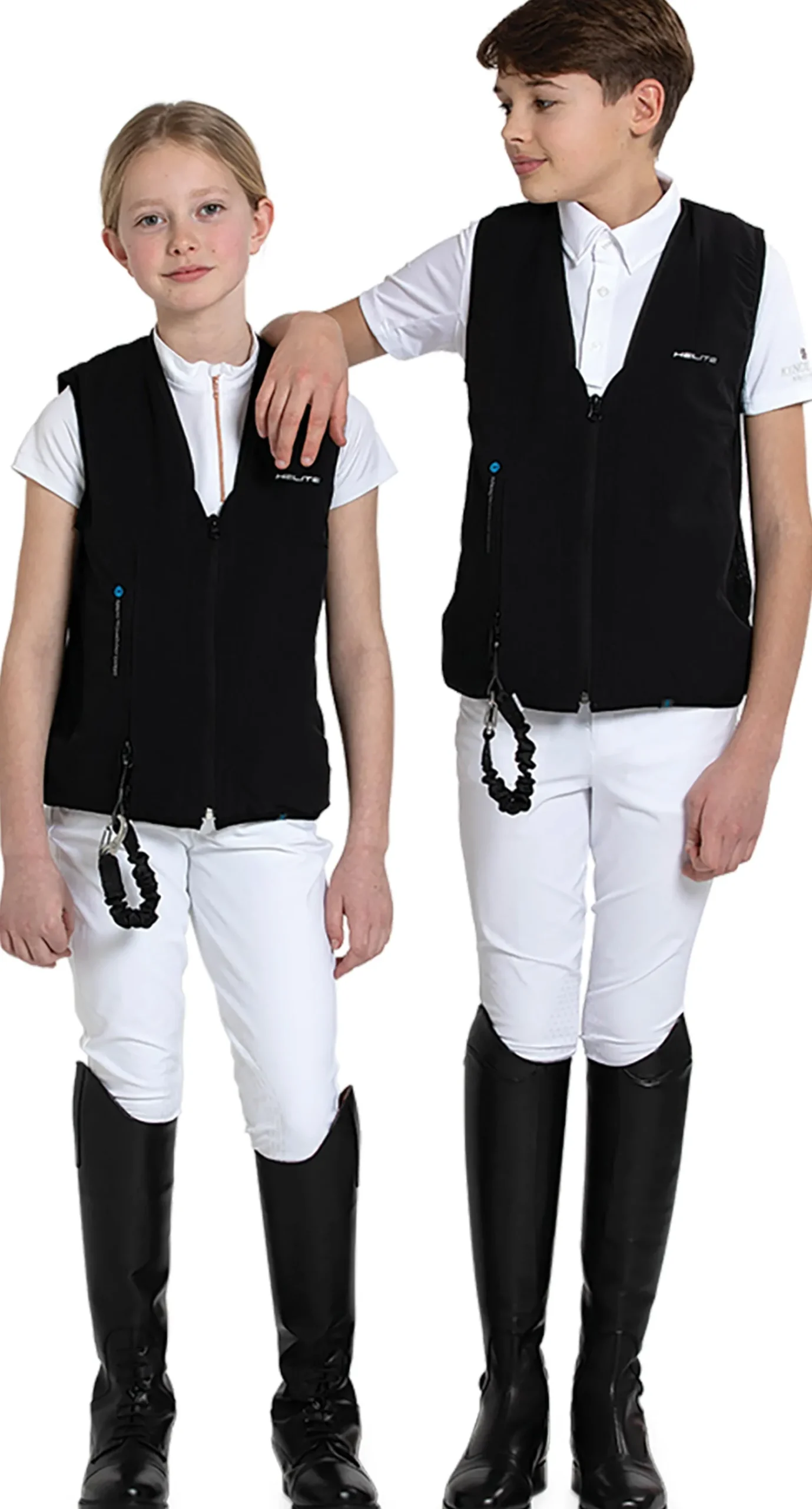 Outlet HANSEN DISTRIBUTION Helite Children’s Zip’In 2 Airbag Vest Black