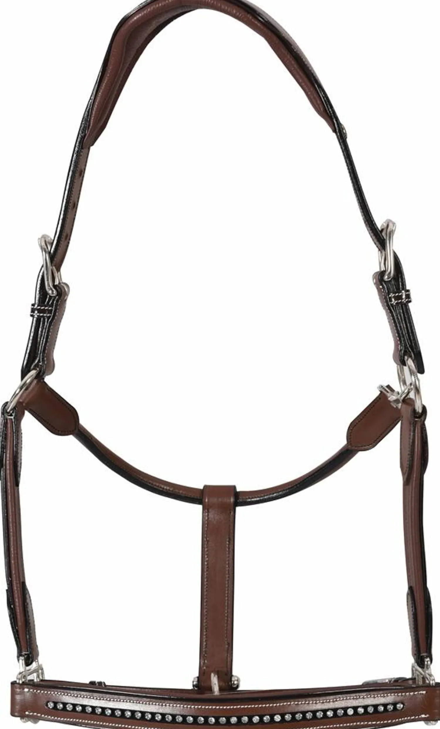 Sale JPC EQUESTRIAN Henri de Rivel Padded Leather Crystal Halter