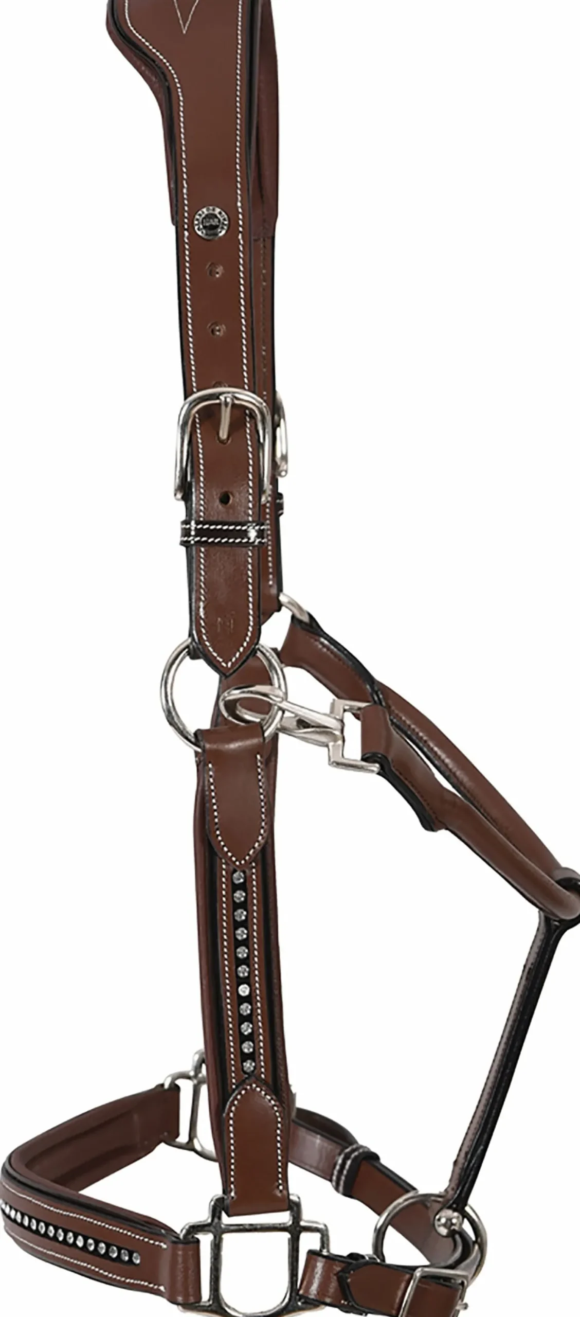 Sale JPC EQUESTRIAN Henri de Rivel Padded Leather Crystal Halter
