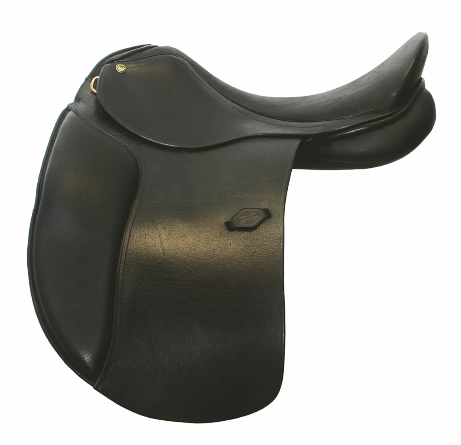 New JPC EQUESTRIAN Henri de Rivel Pro Buffalo Dressage Saddle with Flocked Panels Black