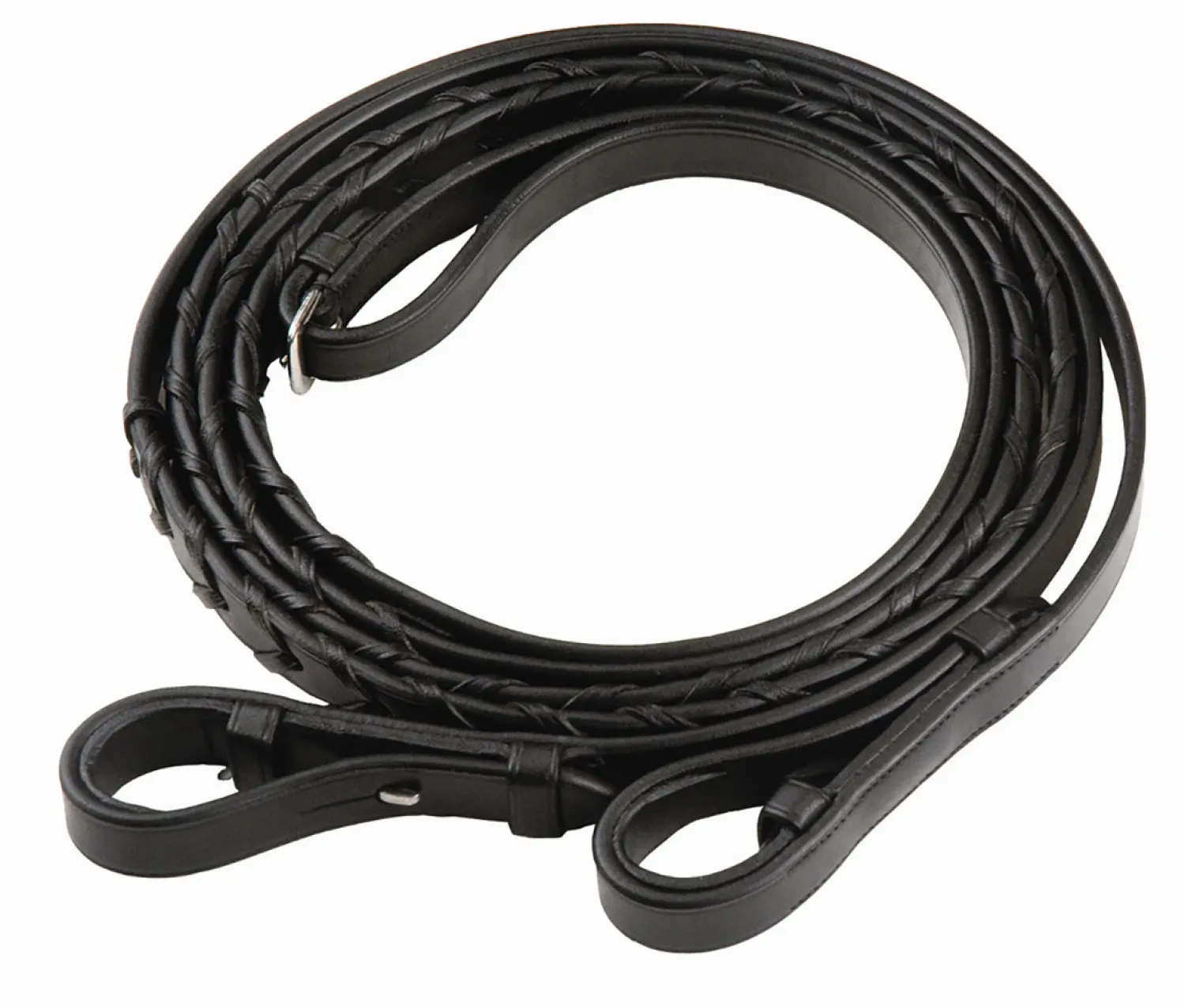 Clearance JPC EQUESTRIAN Henri De Rivel Pro Extra-Long Flat Laced Reins