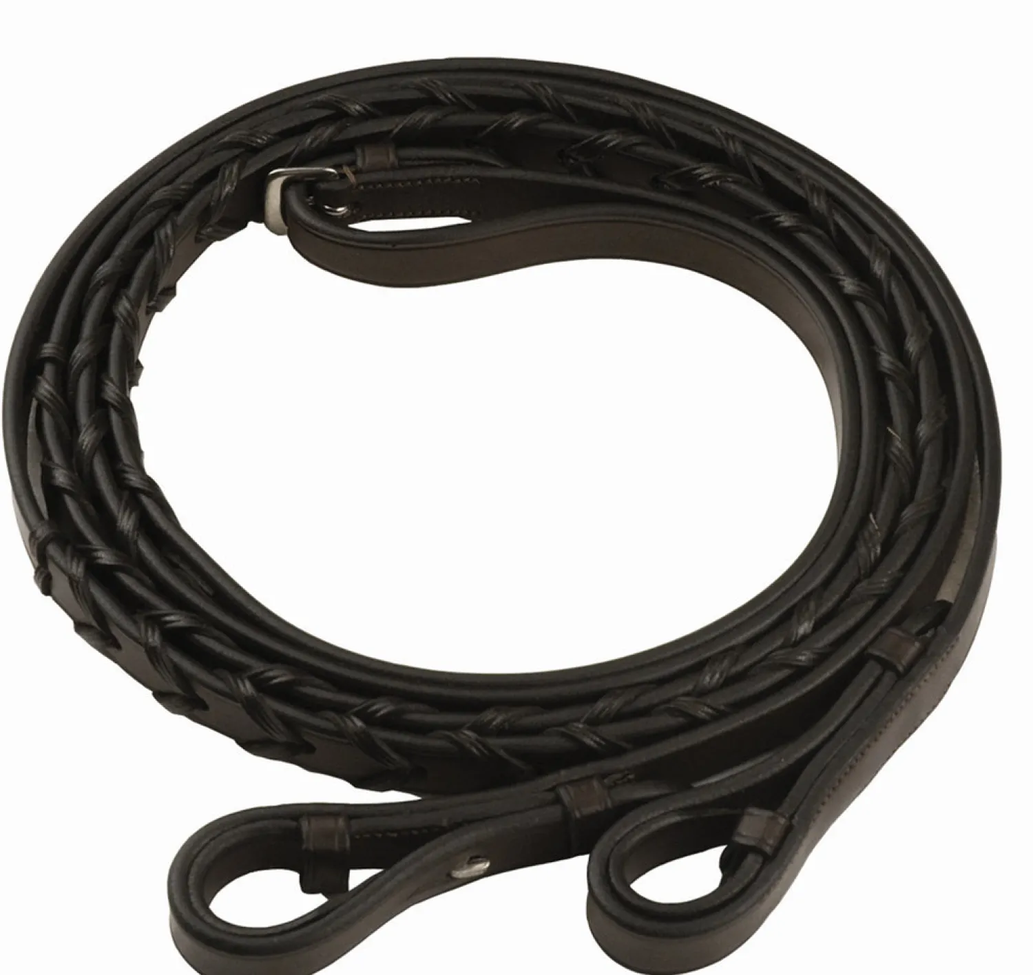 Clearance JPC EQUESTRIAN Henri De Rivel Pro Extra-Long Flat Laced Reins
