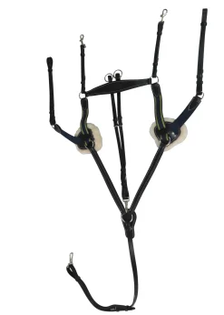 Best JPC EQUESTRIAN Henri de Rivel Pro 5-Point Elastic Breastplate Martingale with Running Attachment