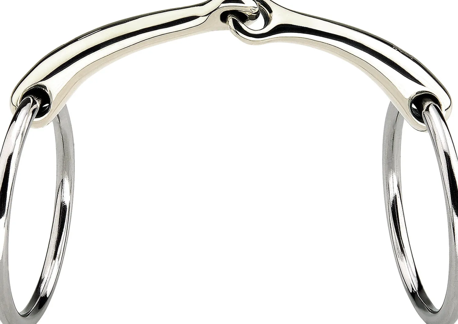 New GEM-HERM SPRENGER Herm Sprenger® Dynamic RS Sensogan® Single Joint Bradoon - 14mm mouth; 55mm rings