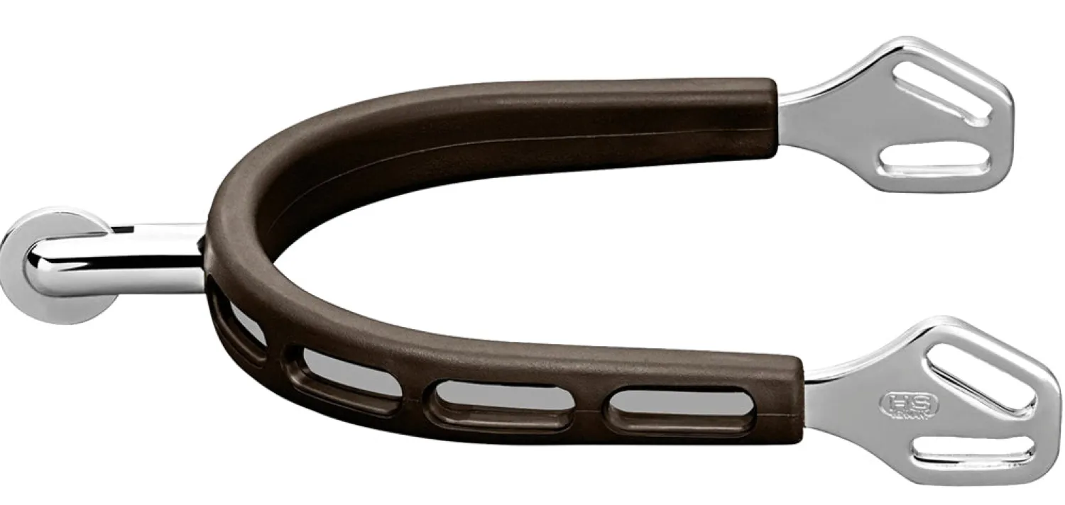 Discount GEM-HERM SPRENGER Herm Sprenger® Ultra Fit Brown Grip Small Round Rowel Spurs