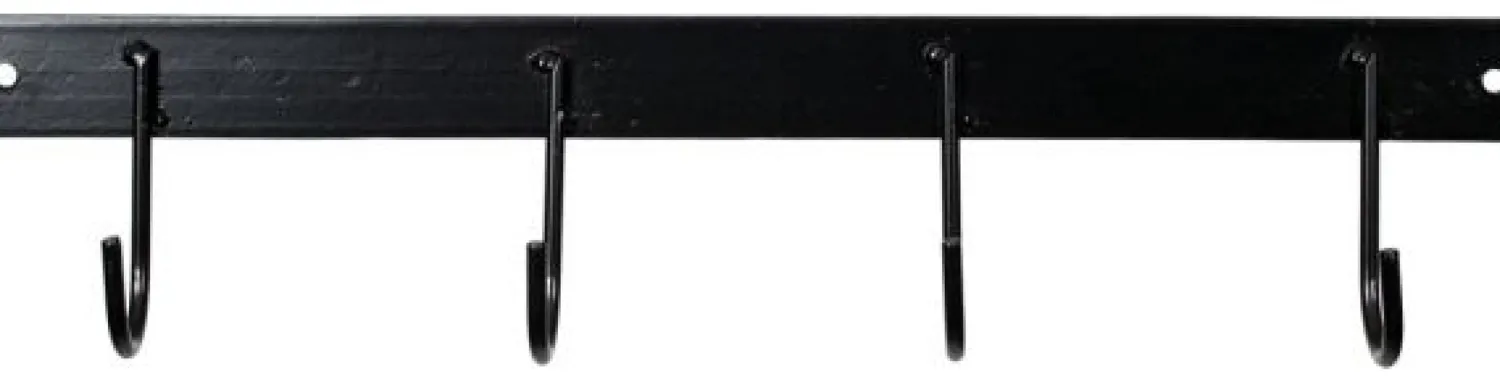 Hot SHILOH STABLES TACK 4-Hook Welded Steel Flat Tack Bar Black