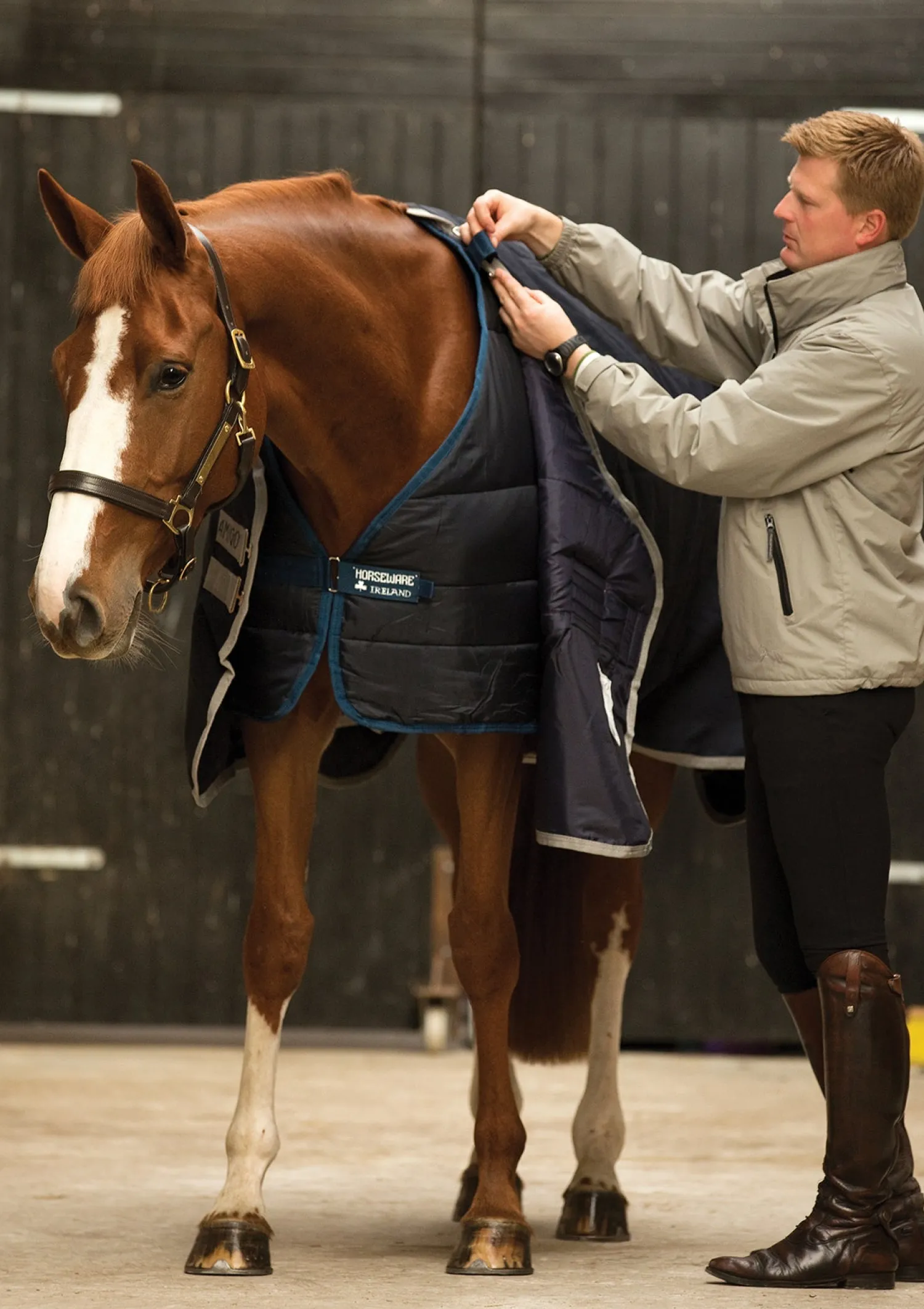 HORSEWARE ® Ireland 400 Gram Blanket Liner Navy/Navy