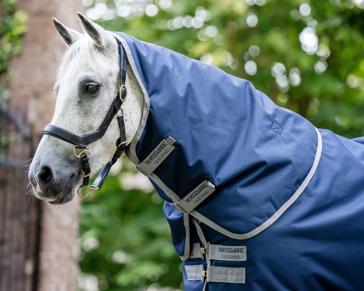 Sale HORSEWARE ® Ireland Amigo® 900D Ripstop 0 Gram Neck Cover Navy/Titanium Grey