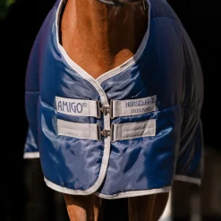 Online HORSEWARE ® Ireland Amigo® Ripstop Insulator Stable Pony Plus Blanket - 200G Navy/Titanium Grey
