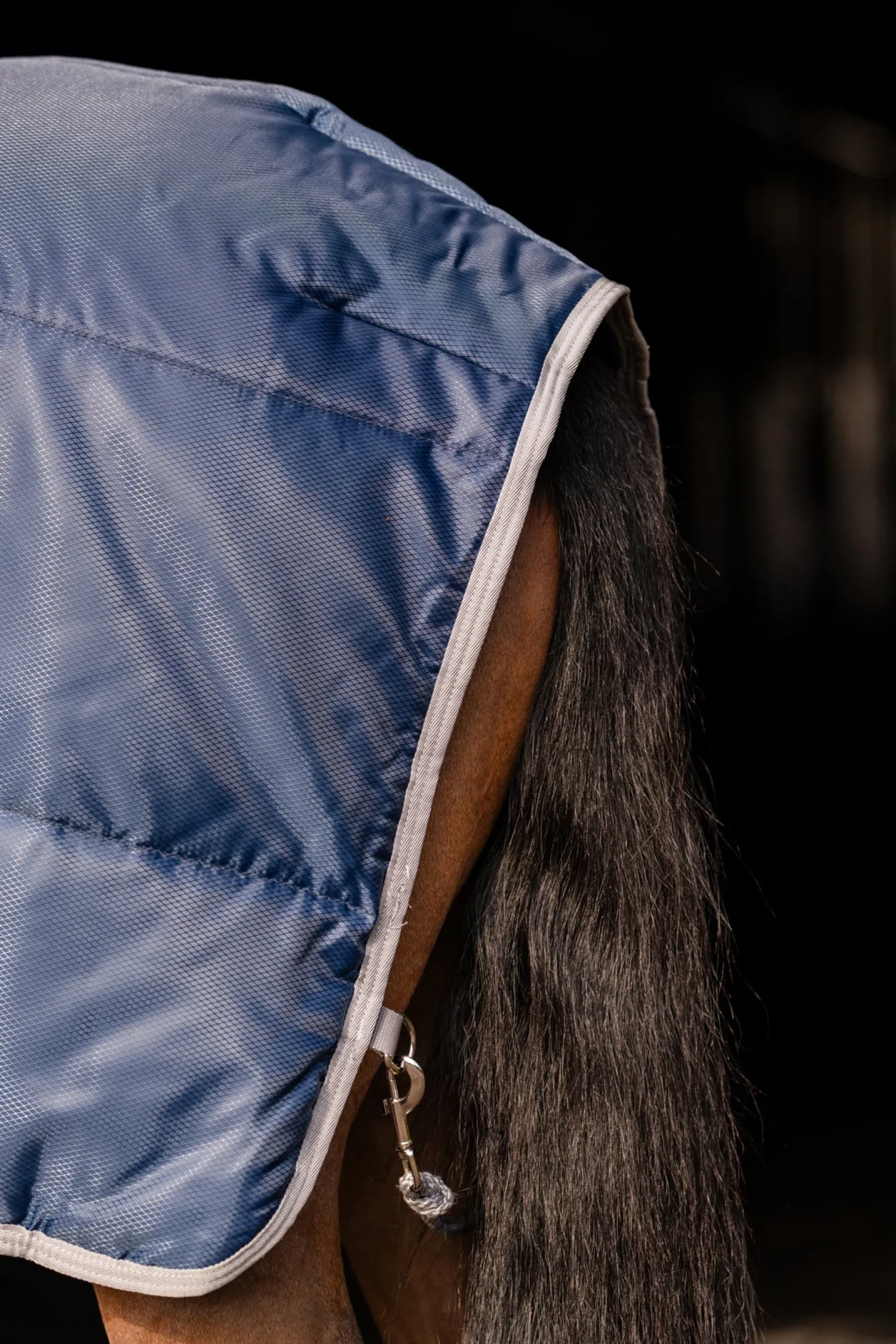 Online HORSEWARE ® Ireland Amigo® Ripstop Insulator Stable Pony Plus Blanket - 200G Navy/Titanium Grey