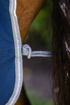 Clearance HORSEWARE ® Ireland Amigo® Stable Sheet–Core Color Navy/Titanium Grey/Silver