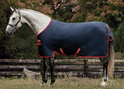 HORSEWARE ® Ireland Exclusive 600D 200 Gram Ripstop Turnout Blanket Navy/Red