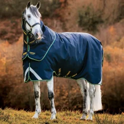 Online HORSEWARE ® Ireland Rambo® Duo Force 2.0 Turnout Blanket Navy/Teal