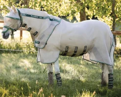 Outlet HORSEWARE ® Ireland Rambo® Fly Buster™ Fly Sheet with No-Fly Zone™ Oatmeal/Sage