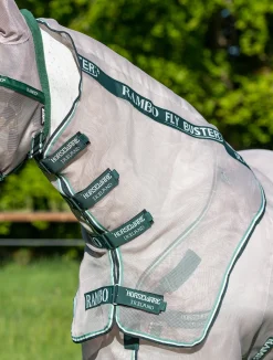 Outlet HORSEWARE ® Ireland Rambo® Fly Buster™ Fly Sheet with No-Fly Zone™ Oatmeal/Sage