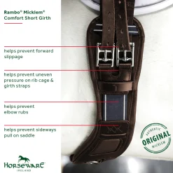 New HORSEWARE ® Ireland Rambo® Micklem® Short Comfort Girth