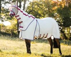 Sale HORSEWARE ® Ireland Rambo® Optimo Supreme Summer Sheet Navy Check/Cherry