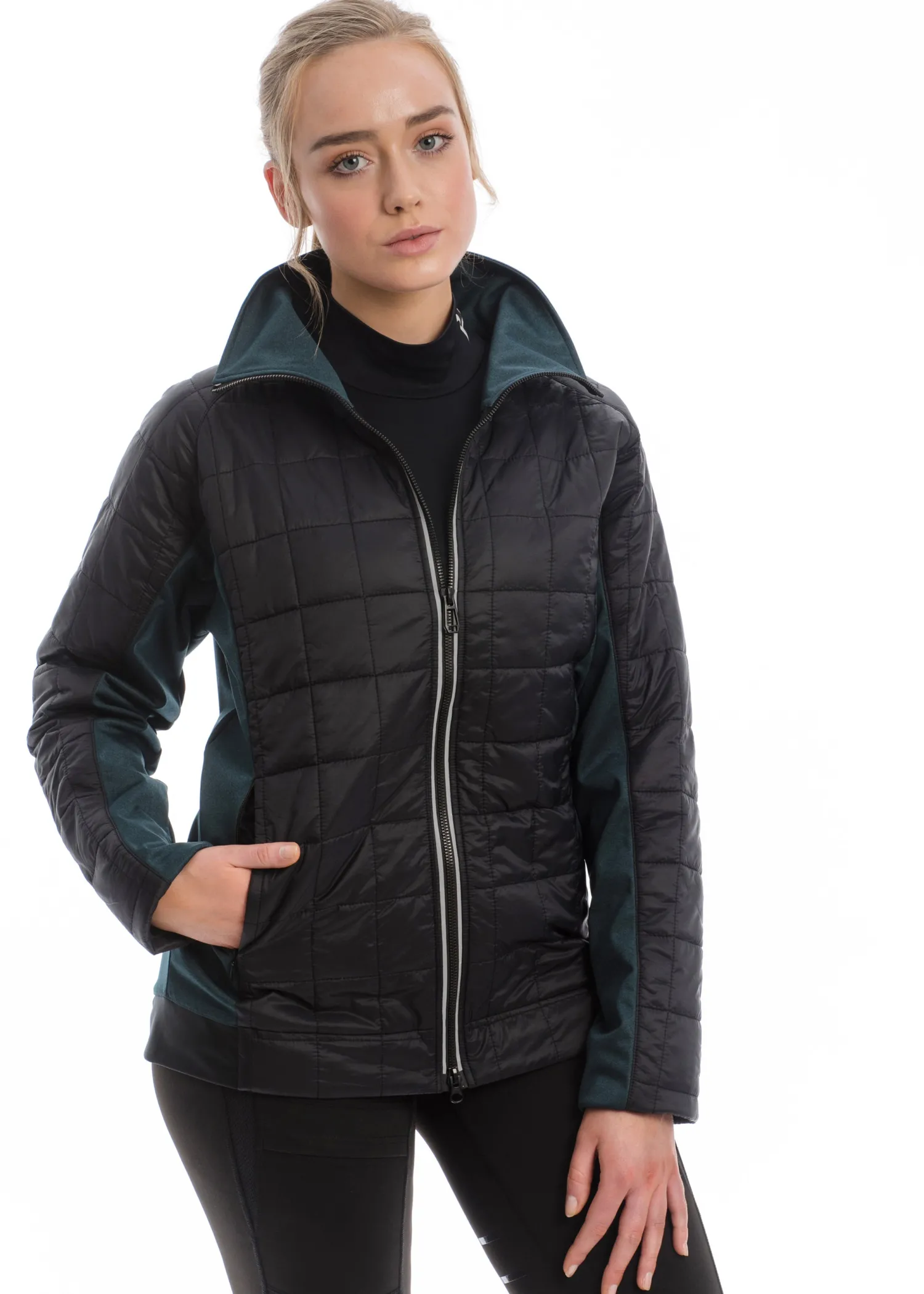 Outlet HORSEWARE ® Ladies’ Hybrid Jacket Petrol Blue