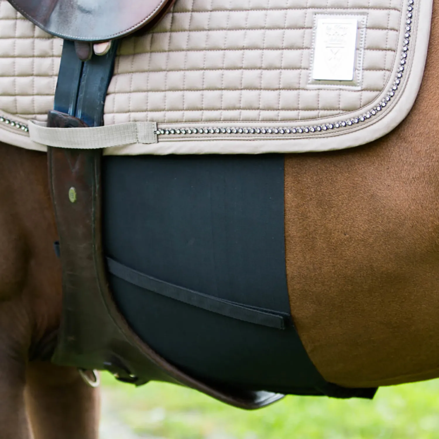 Best EQUINAVIA Horze Elastic Belly Guard Black