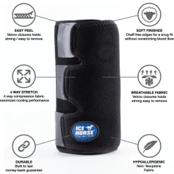 Best MACKINNON Ice Horse® Tendon Wrap, Single Black