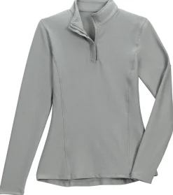New KIRSCH IconEQ™ Ladies’ Dillon Long Sleeve Shirt Grey Herringbone