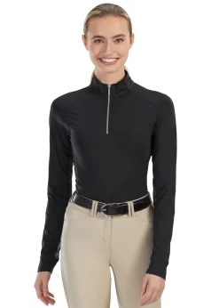New KIRSCH IconEQ™ Ladies’ Long Sleeve Sun Shirt Black