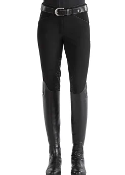 Discount SUPERHOUSE IconEQ™ Ladies’ Wellesley Classic Piped Full-Seat Breech Black/Charcoal