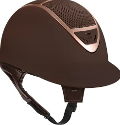 New INT RIDING HELMET IRH® IR4G XLT Matte Brown Finish & Rose Gold Frame Helmet