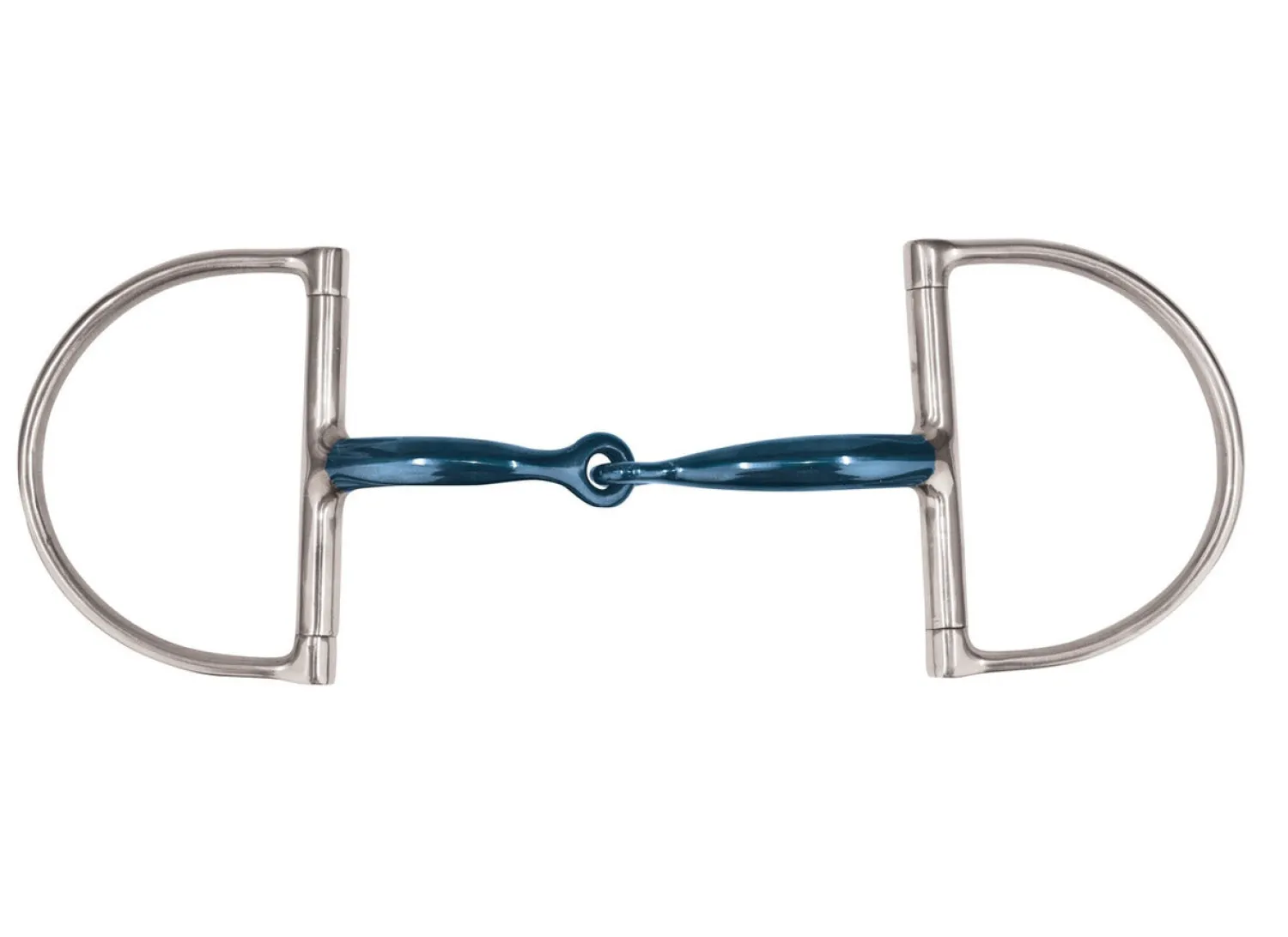 Discount WEATHERBEETA JP by Korsteel® Blue Steel Single-Jointed D-Ring Bit Blue/Silver