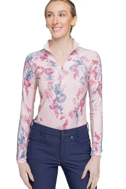 Best KASTEL DENMARK Ladies’ Clarissa Long Sleeve Shirt Pink Tea Garden