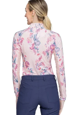 Best KASTEL DENMARK Ladies’ Clarissa Long Sleeve Shirt Pink Tea Garden
