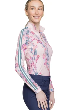 Best KASTEL DENMARK Ladies’ Clarissa Long Sleeve Shirt Pink Tea Garden