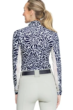 Clearance KASTEL DENMARK Ladies’ Eve Long Sleeve Shirt Black/White Climbing Vine