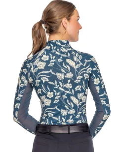 Outlet KASTEL DENMARK Ladies’ French Tulip Long-Sleeve Shirt - "Maeve" Sailor Blue