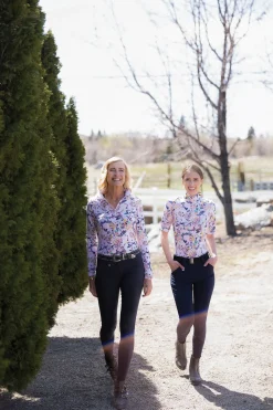 Sale KASTEL DENMARK Ladies’ Gene Paintbrush Floral Long Sleeve Shirt Blush