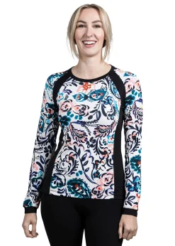 Online KASTEL DENMARK Ladies’ Izzy Long Sleeve Shirt Ikat/Black