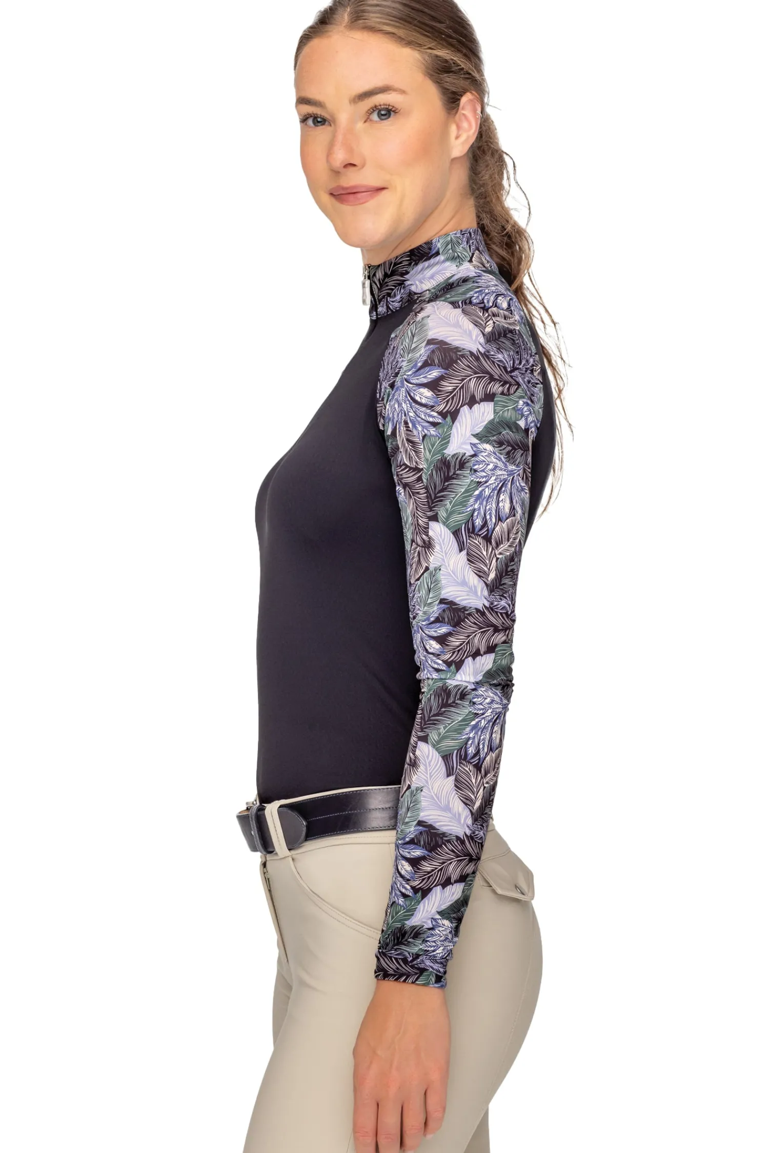 Online KASTEL DENMARK Ladies’ Mitzi Quarter-Zip Long Sleeve Raglan Sage Rainforest