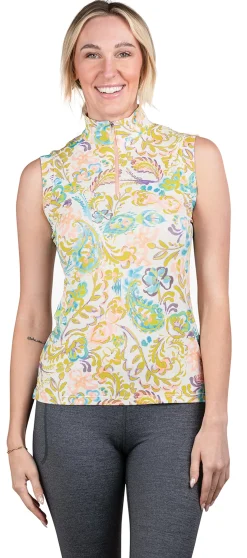 Clearance KASTEL DENMARK Ladies’ Thalia Sleeveless Shirt Impatiens Pink