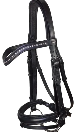 Outlet PEP-KAVALKADE Kavalkade Isabella Drop Nose Bridle Black/Black