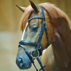 Outlet PEP-KAVALKADE Kavalkade Isabella Drop Nose Bridle Black/Black