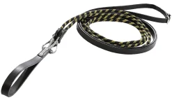 Clearance PEP-KAVALKADE Kavalkade Leather Draw Reins with Nylon Rope Front Black