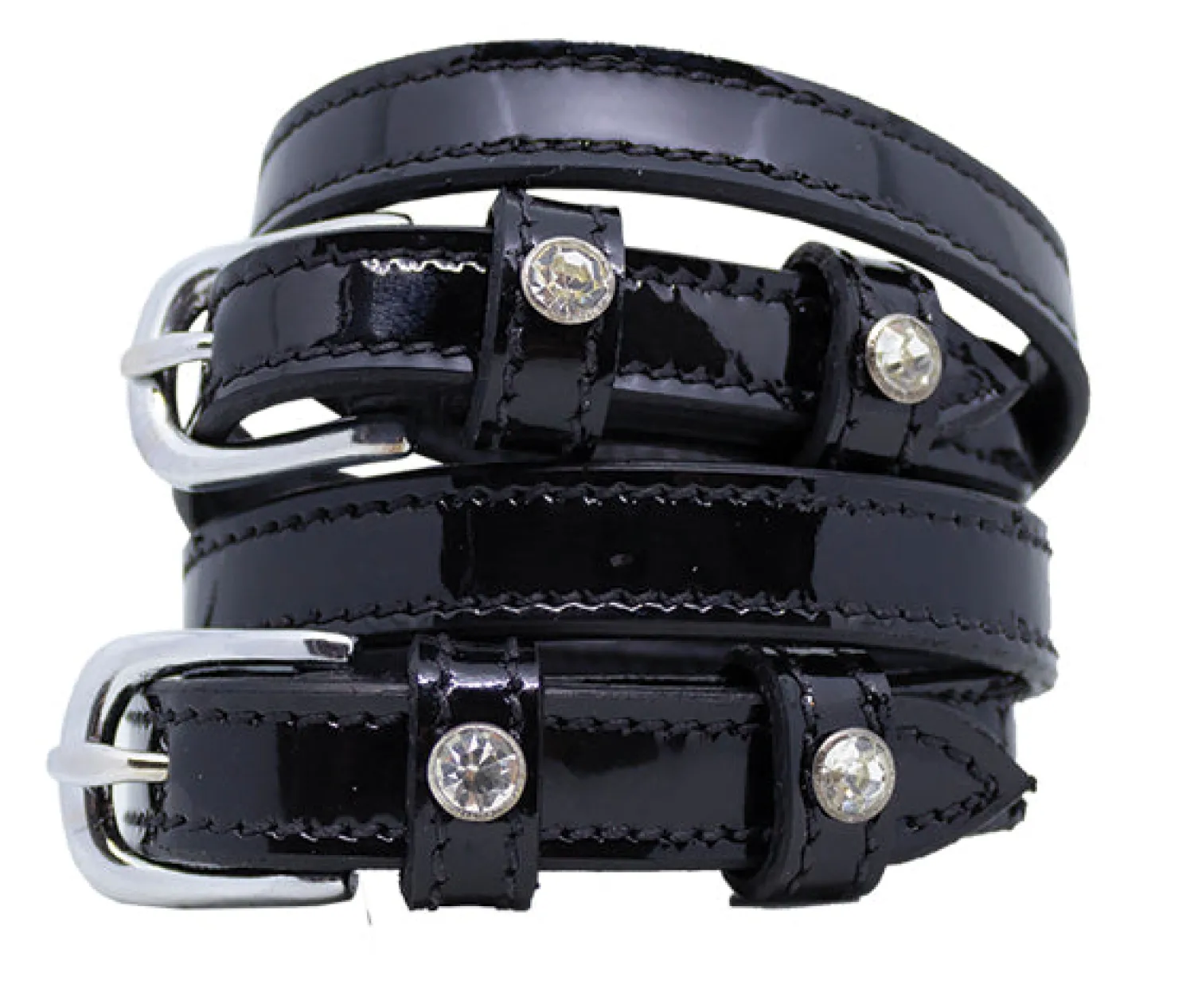Clearance PEP-KAVALKADE Kavalkade Patent Leather Spur Straps Black Patent