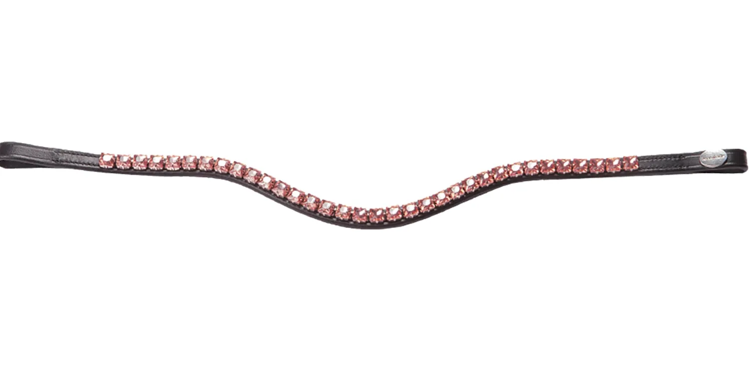 PEP-KAVALKADE Kavalkade Square Crystal Browband Rose