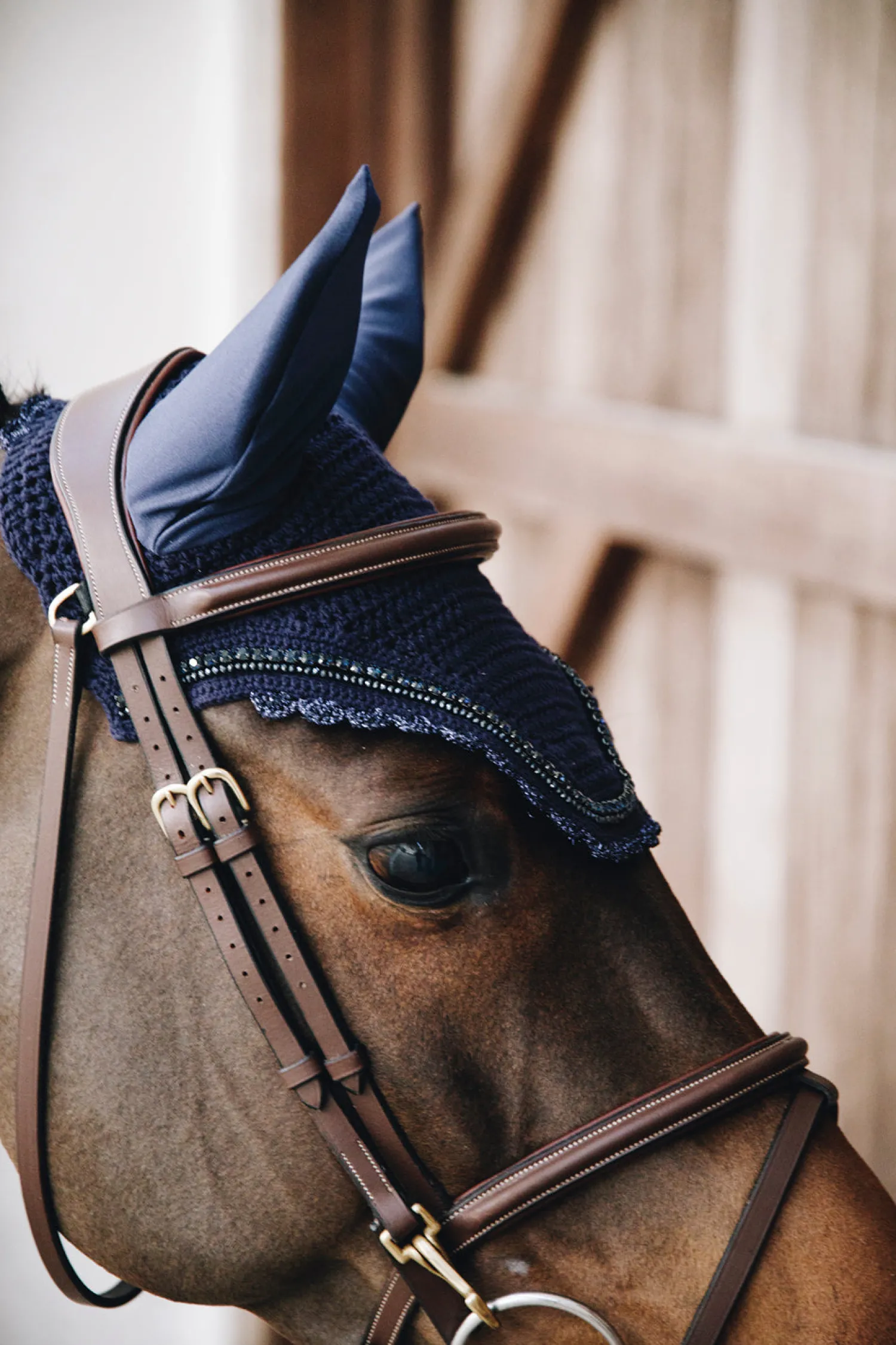 KENTUCKY HORSEWEAR Wellington Stone & Pearl Fly Veil