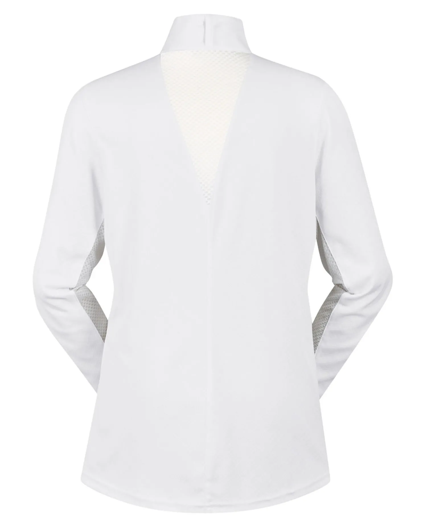 Outlet KERRITS ® Ladies’ Petite Encore Long Sleeve Show Shirt White/Lucky Diamond