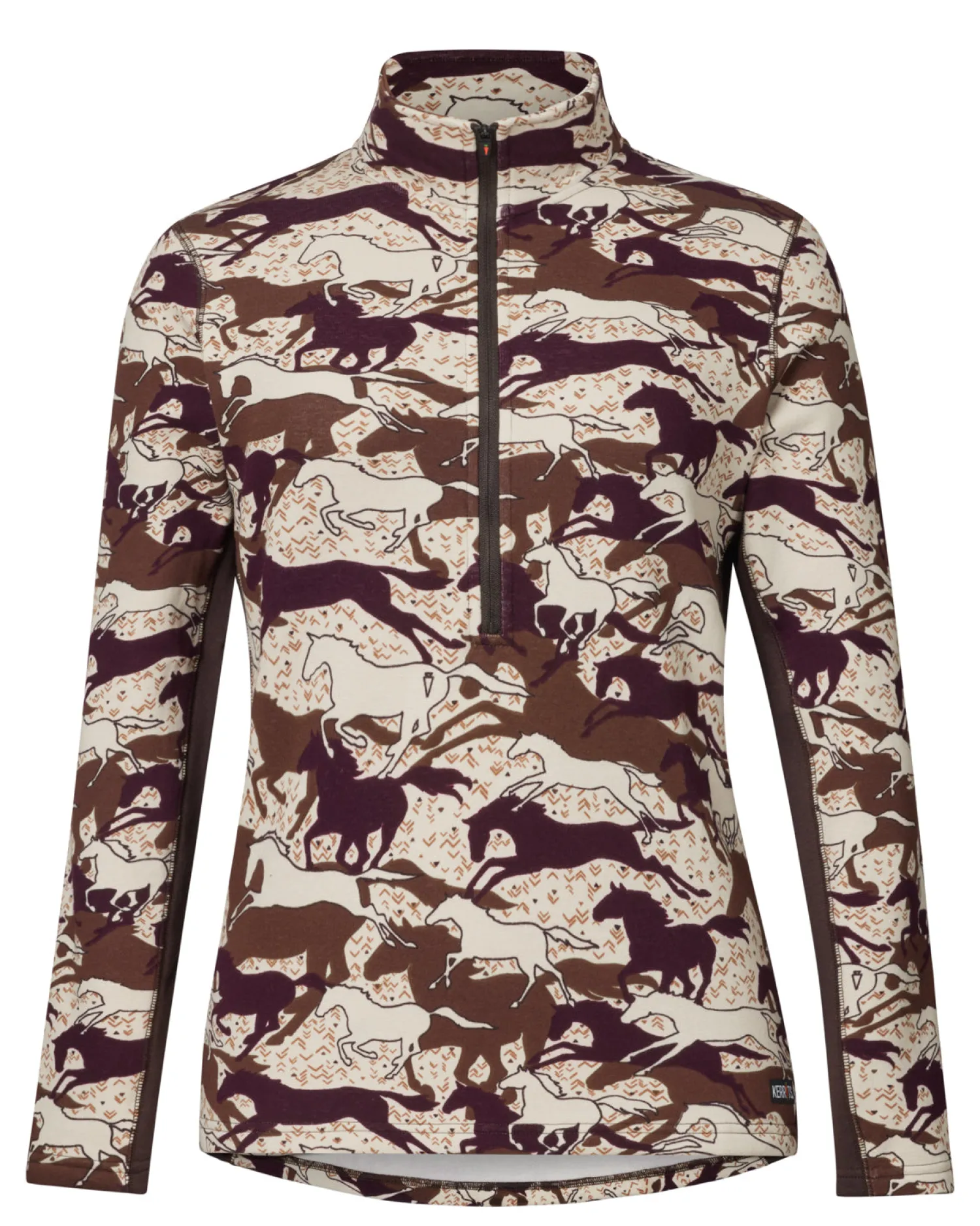 KERRITS ® Ladies’ Plush Printed Fleece Half-Zip Top